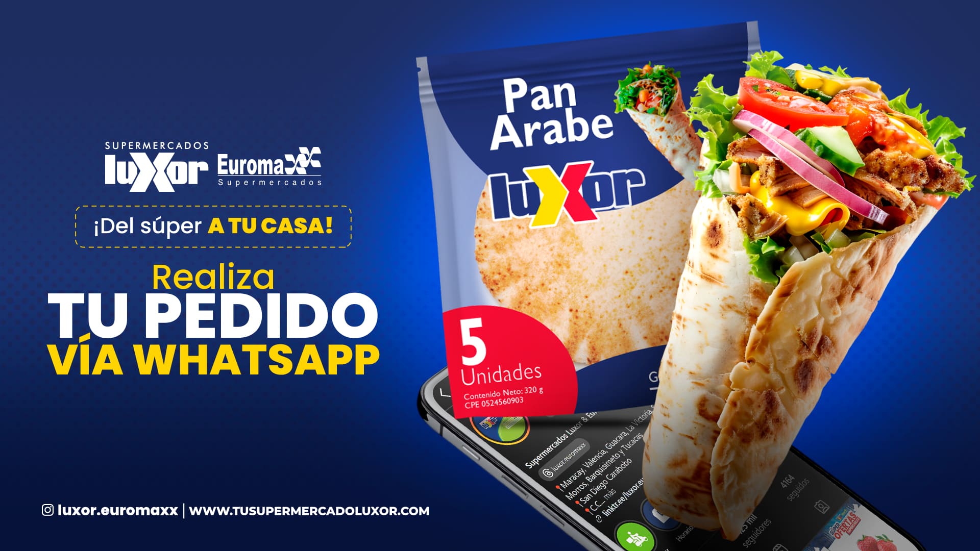 Luxor delivery via whatsapp